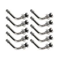 TR554D  Truck Tire Valve Stems 9.7mm Valve Hole 10pcs 60 Degree Valve Stem Compatible with 22.5in 24.5in Aluminum Wheels 10pcs TR554D gray