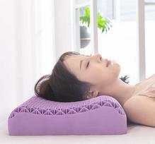 Pectin Pillow Memory TPE Pillow Neck Message Pillows High Orthopedic Shoulder Pain Protection Cervical  Almohadas Para Dormir 32x55x4-6CM pink
