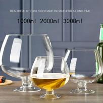 1000ML/2000ML/3000ML Ypa didelis vyno taurė Milžiniškas 1 vnt Didelės talpos alaus puodelis Raudonojo vyno taurė Taurė Herojaus taurė Vyno taurė 1000ML gray