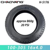 CHAOYANG Original 16x4.0 Wired Fat Tires 16 inch for Tricycle Bicycle Motorcycle Electric Bike 20PSI H-5176 Cycling Parts 16x4.0 tire 1pc black