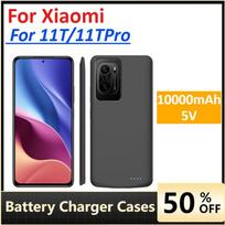 Nešiojamas įkroviklio dėklas su baterija Xiaomi 11T/11TPro, 10000mAh išorinė baterija, mobiliojo telefono priedai 11T Pro blue black