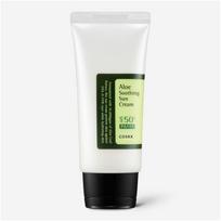 COSRX Aloe Soothing Sun Cream SPF50 PA+++ Hydrating Sunscreen 50ml 1 Pack (50ml) white