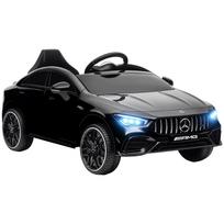 Kids' Electric Car, Remote-Controllable, with Transport Wheels, LED Lights, Horn, for Children 3-6 Years, Black 110 x 61 x 45 cm juoda