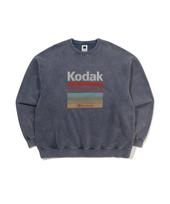 KODAK Rainbow Snow Wash Fleece-Lined Sweatshirt Navy Navy/M_95 gray