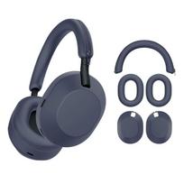 XDcase 3 viename minkšto silikono ausinių apsauginis dėklas, apsaugantis nuo įbrėžimų pilnas komplektas, skirtas Sony WH‑1000XM6 belaidėms ausinėms For Sony WH-1000XM6 tamsiai mėlyna spalva