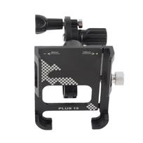 GUB PLUS15 Bicycle Phone Holder Rotatable GPS Navigator Stand Aluminium Alloy Mount Bracket for Riding black