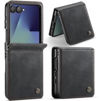caseme is suitable for Samsung ZFlip7 flip phone case and Galaxy ZFlip8 matte protective cover Z Flip8 violetinė