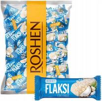 Roshen kokoso skonio saldainiai su vaflio traškučiais FLAKSI 0,5 kg