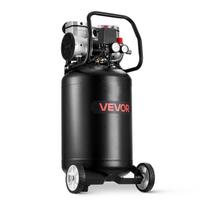 VEVOR 50L oro kompresorius, 1,5 kW 113L/min esant 6,2 bar, maksimalus 8 bar slėgis, be alyvos oro kompresoriaus bakas, nešiojamas ant ratukų automobilių remontui 43 x 37 x 82.5 cm