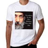 No Meditation No Life Osho Meditation Quote Tshirt Plus Size Basic Cotton Tshirt L brown