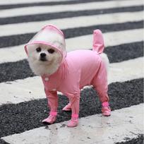 Pet Outdoor Jumpsuit Foot Wrapped Raincoat Waterproof Small Dogs Supplies Puppy Spring Rain Coat Summer Clothes For Dog Clothing XL mėlyna