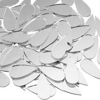 100pcs Self Adhesive Water Drop Wall Stickers Water Drop Shape Mirror Wall Decals  Kids Room Decor 100pcs gray