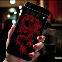 Telefono dėklas, skirtas Google Pixel 7 Pro 7 6A 6 Pro 5A 4A 3A Pixel 4 XL Pixel 5 6 4 3 XL 3A XL 2 XL Chinese Dragon Case Funda Google Pixel 2 brown