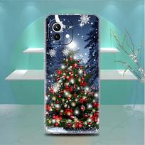 Clear Case For Xiaomi Mi Poco X3 NFC M3 Pro F3 F1 11 Lite 12 Note 10 11T 9T Transparent Phone Cover Winter Snow Merry Christmas Redmi Note 9S white