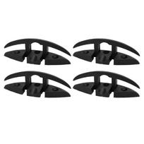 4 vnt. Sulankstomas valties inkaro gnybtas 5 colių Nailoninis 3 skylės Didelio stiprumo Juodas Atlenkiamas prieplaukos gnybtas Jūrinėms Jachtoms Be montavimo black