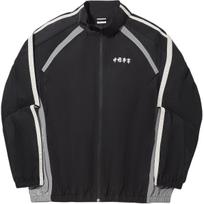 Li Ning Revive Series Color Block Zipper Stand Collar Versatile Casual Loose Windbreaker Men Outerwear AFDVH15-2 L gray