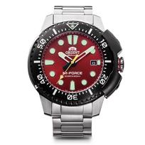 Orient Automatinis 200m Nardymo Laikrodis su Japonijos Garantija M-Force, Mechaninis, Atsparus, RN-AC0L02R, Vyriškas, Raudonas, Gamintojo brown