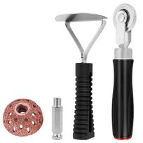Strong Tire Grinding Tool Set with Not Slip Handle Upgrades for Efficient Puncture Repair On Inflatable Vehicle Tires 1 gray