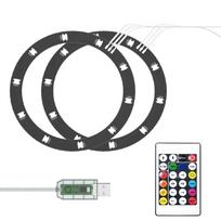 RGB LED Light Strip for PS5/PS5 Slim Compatible with Digital & Disc Edition, Multi-Color Modes, App/Remote/USB Control