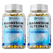 Pslalae - 500 mg Magnesium Glycine Capsules - Bone and Joint Health - Nervous System Health 120*2
