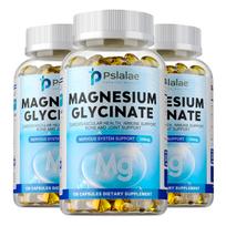 Pslalae - 500 mg Magnesium Glycine Capsules - Bone and Joint Health - Nervous System Health 120*3