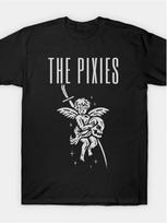 The Pixies Band Graphic unisex T-Shirt for Men & Women - 100% Cotton Soft Breathable Short Sleeve Tee with Music-Inspired Print S įvairiaspalvis