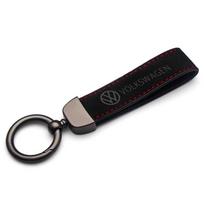 Automobilio Metalinis Raktų Pakabukas Raktų Žiedai Pintas Virvės Raktų Dangtelis Lipdukas VW Golf Polo Jetta Tiguan Passat Touran Beetle Polo Raktų Pakabukas Wv5 black