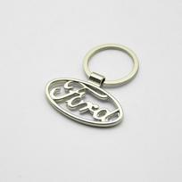 3D Metalo/Odos Automobilio Raktų Pakabukas Ženklelis Emblema Raktų Pakabuko Žiedeliai Ford Transit Fiesta Focus Mondeo Kuga Ranger Mustang Priedai DF0 gray