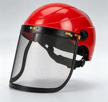 Garden Grass Trimmer Protective Helmet Full Face Mesh Visor Anti-Impact Safety Guard for Beginner Gardener Yard Work A1 black