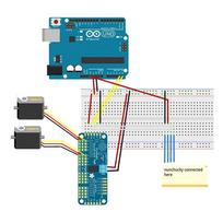 16 kanalų 12 bitų PWM servo variklio tvarkyklė I2C modulis, suderinamas su Pca9685 moduliu, PWM servo tvarkyklės plokštė Iic