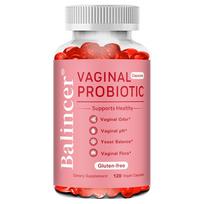 Balincer Makšties Probiotikų Maisto Papildas, 5 Milijardai KSV, Laktobakterijų Padermės, XOS Prebiotikai, 120 Kapsulių 120 Capsules