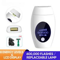 Vancostar LCD Laser Hair Removal 1200000 Flash Replaceable Lamp Body Shaver IPL Epilator for Women Trimmer 600000 white