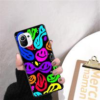 Trippy Smiley Phone Case for Xiaomi 12 Mi 10T 11T 11 Pro 10 10T 11 lite 10pro 11Ultra Poco X3 Pro Poco F3 M3 Xiaomi 12 blue