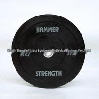 Black Full Rubber Barbell Plates - High Elasticity Competition Plates black