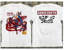 1992 Sonic Youth The Hysteric Astronaut Japan Tour T-Shirt Mens Womens Tees Top XL brown