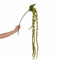 6 galvos Amaranthus dirbtinis kabantis augalas Ilgauodegis amarantas Putplasčio vaisius Imituotas Amaranthus Caudatus ornamentas Daugiaspalvis violetinė