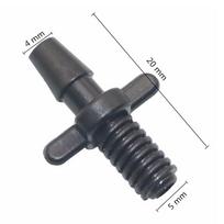 3 mm Connector Irrigation with Thread & barb Garden Drip Irrigation Fittings Garden Hose Quick Connector for 3/5 mm Hose 50 Pcs (black,1I8 Inch) juoda