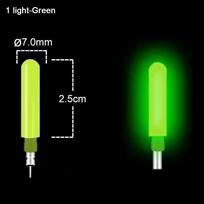 1pc Sensor Color Change LED Fishing Smart Float Top Super Bright Ultra Sensitive Electronic Floats Buoy Luminous green
