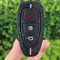 Car Key Pack For Ford St Line Fiesta Focus Mondeo Ecosport Kuga Puma Edge Escape Silicone Car Key Fob Case Accessories gray