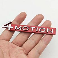 3D Metal 4MOTION Car Rear Trunk Emblem Badge Sticker For VW Volkswagen Golf Passat Tiguan Touareg Auto Styling Accessories BA5 black