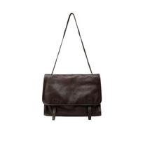 Moteriška retro daržovių rauginimo odos įstrižinė paštininko rankinė - Didelės talpos peties paštininko krepšys 36.5cm x 14cm x 24cm brown