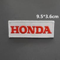 HONDA Motociklo Logotipas Siuvinėtas Audinio Lipdukas Drabužių Skylės Lopas Decal Honda HRC CBR CB400 CB650 CBR25ORR CRF SH3O0 NC75O Velcro style
