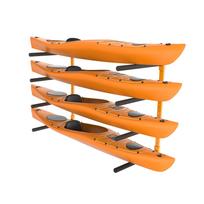 VEVOR Wall Kayak Storage Rack, 4-Capacity Wall Mounted Kayak Holders for Kayak Canoe Paddle Board, Kayak Storage Hooks with Adjustable Padded Arms