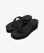Sleepers High Platform Flip-Flops Black 38 black