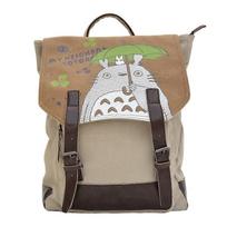Cartoon Canvas Schoolbag My Neighbor Totoro Backpack Hijab Design Student Backpack less