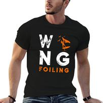 Wing Foiling Design for surfer T-Shirt Large Size Casual Tee Shirt XXL