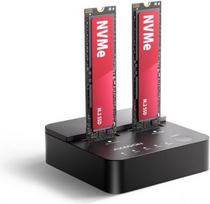 AXAGON | USB-C 20Gbps docking station for 2× M.2 NVMe SSD with disk cloning function without PC | ADSA-M2C22L ADSA-M2C22L | 8595247909558