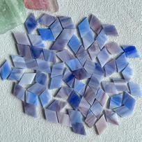 50g Clear Glass Mosaic Tiles Multi Color Mosaic Piece DIY Mosaic Making Stones for Craft Hobby Arts Home Wall Decoration arte917 50g