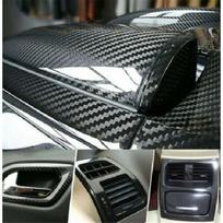 5D Waterproof Carbon Fiber Vinyl Car Wrap Sheet Roll Film Sticker Decal Paper gray
