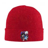 My Hero Academia Dabi Anime Manga MHA Blueflame Knitted Cap Bonnet Hat Autumn Winter Outdoor Beanies Hats for Men Women Adult One Size red